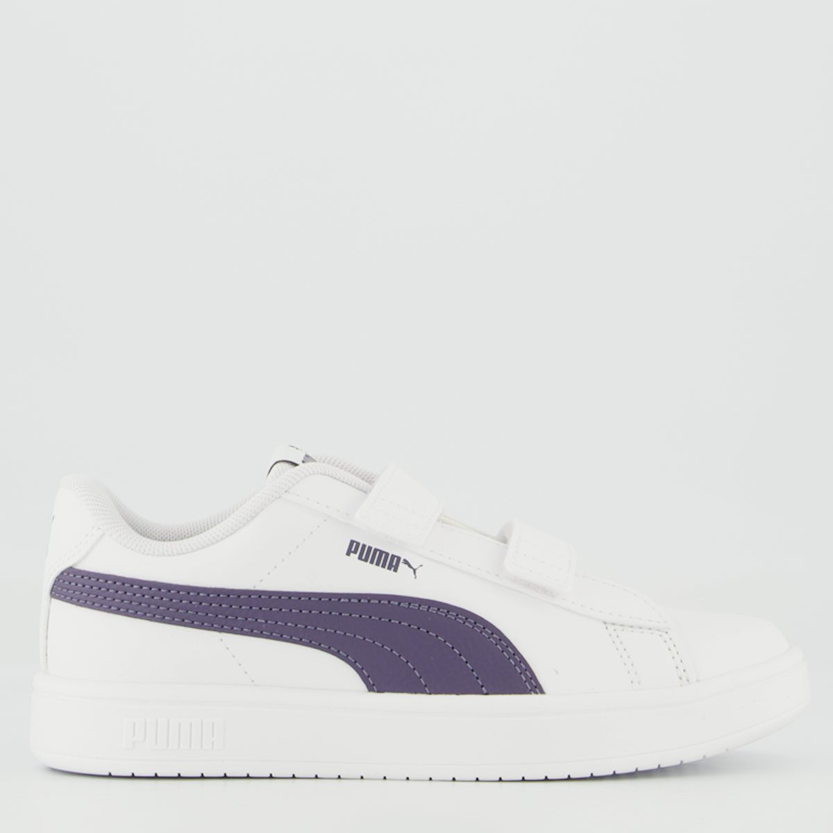 Tênis Puma Rickie Classic V Infantil Branco e Roxo