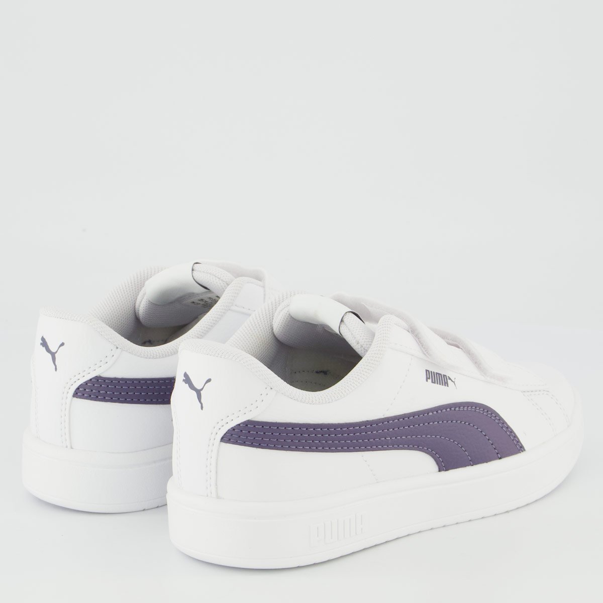 Tênis Puma Rickie Classic V Infantil Branco e Roxo Branco/Roxo 3