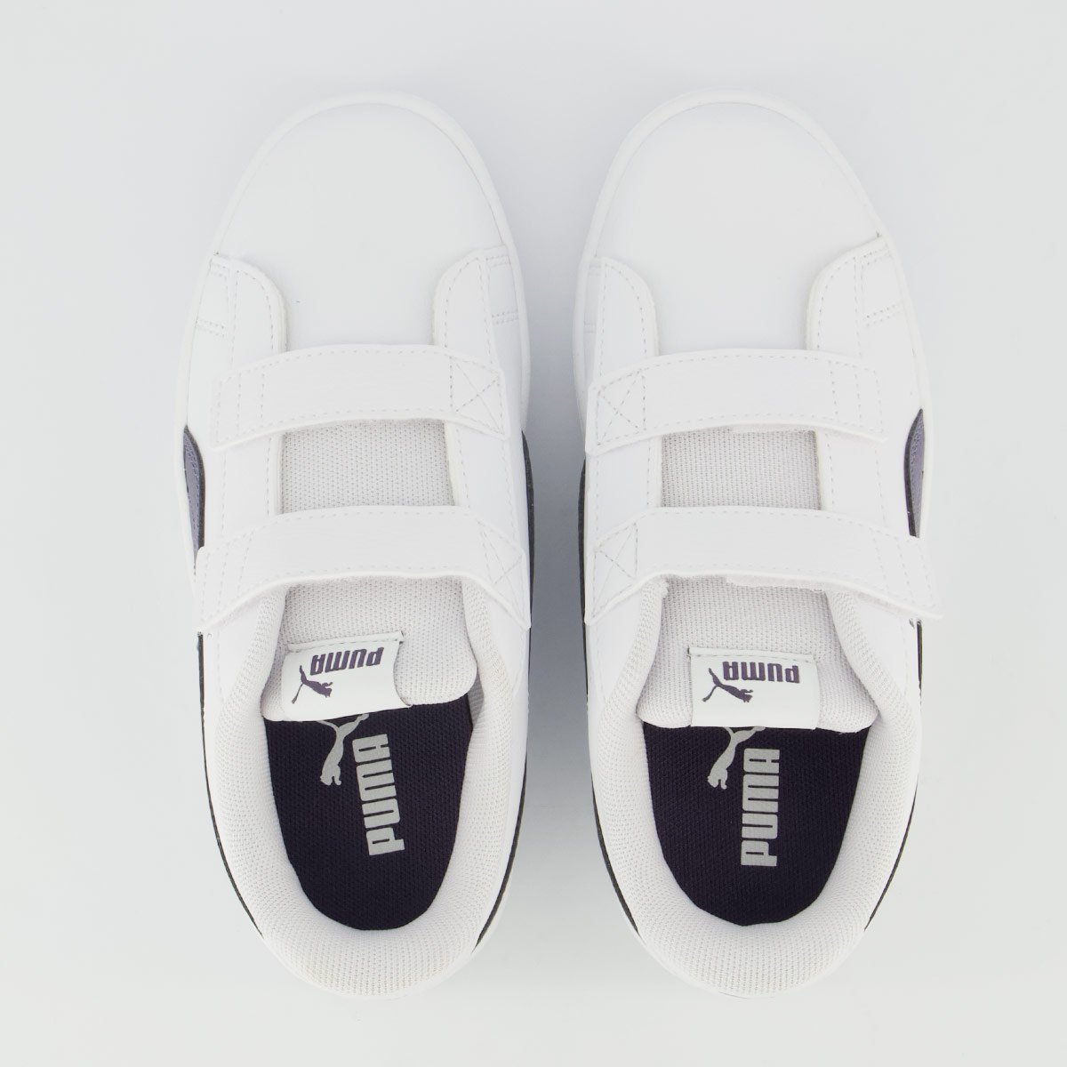 Tênis Puma Rickie Classic V Infantil Branco e Roxo Branco/Roxo 4