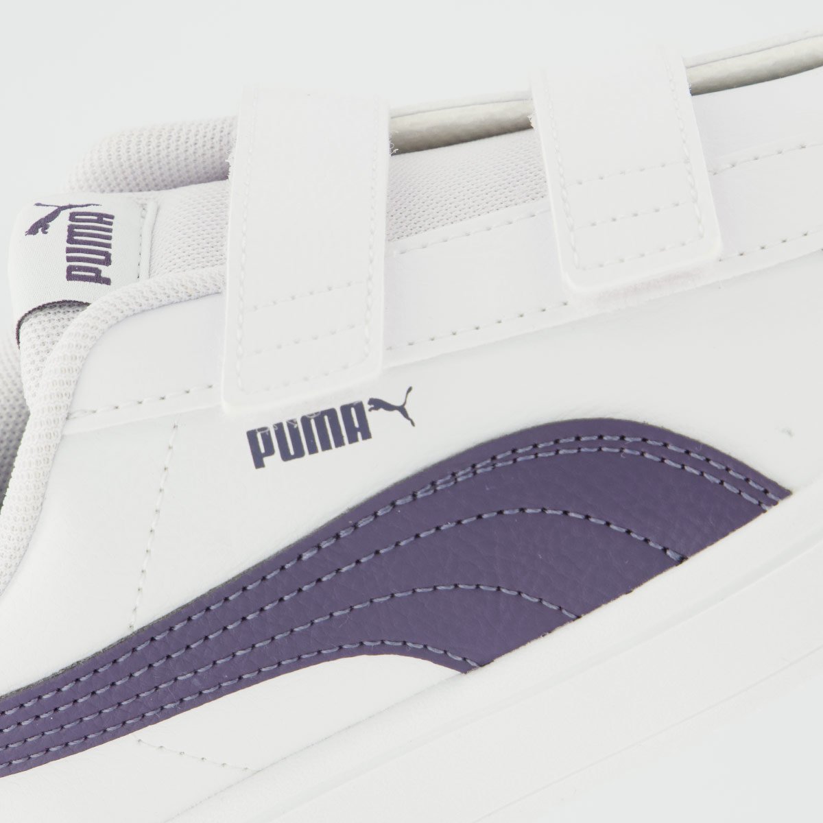 Tênis Puma Rickie Classic V Infantil Branco e Roxo Branco/Roxo 7