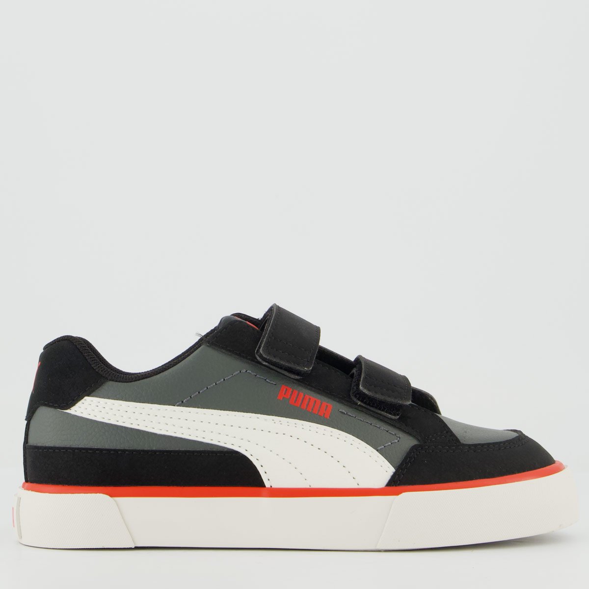 Tênis Puma Court Classic Vulc Kids V Infantil Preto