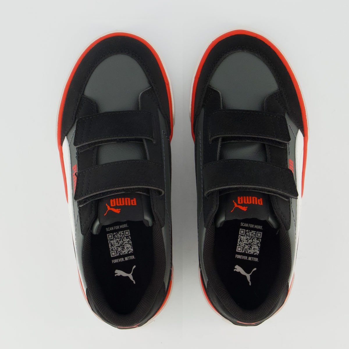 Tênis Puma Court Classic Vulc Kids V Infantil Preto Preto 4