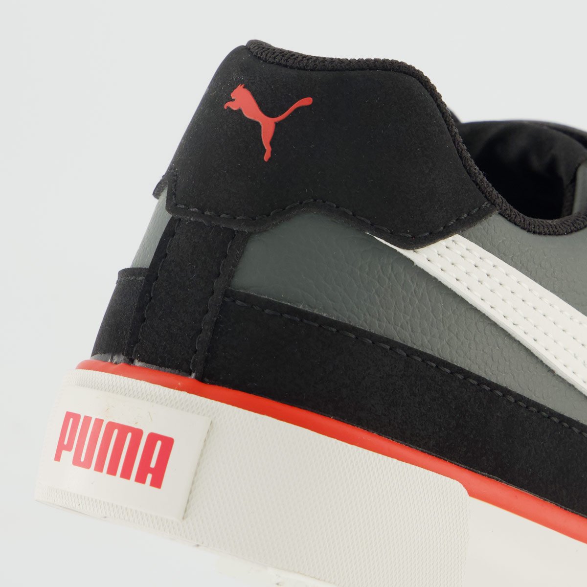 Tênis Puma Court Classic Vulc Kids V Infantil Preto Preto 6