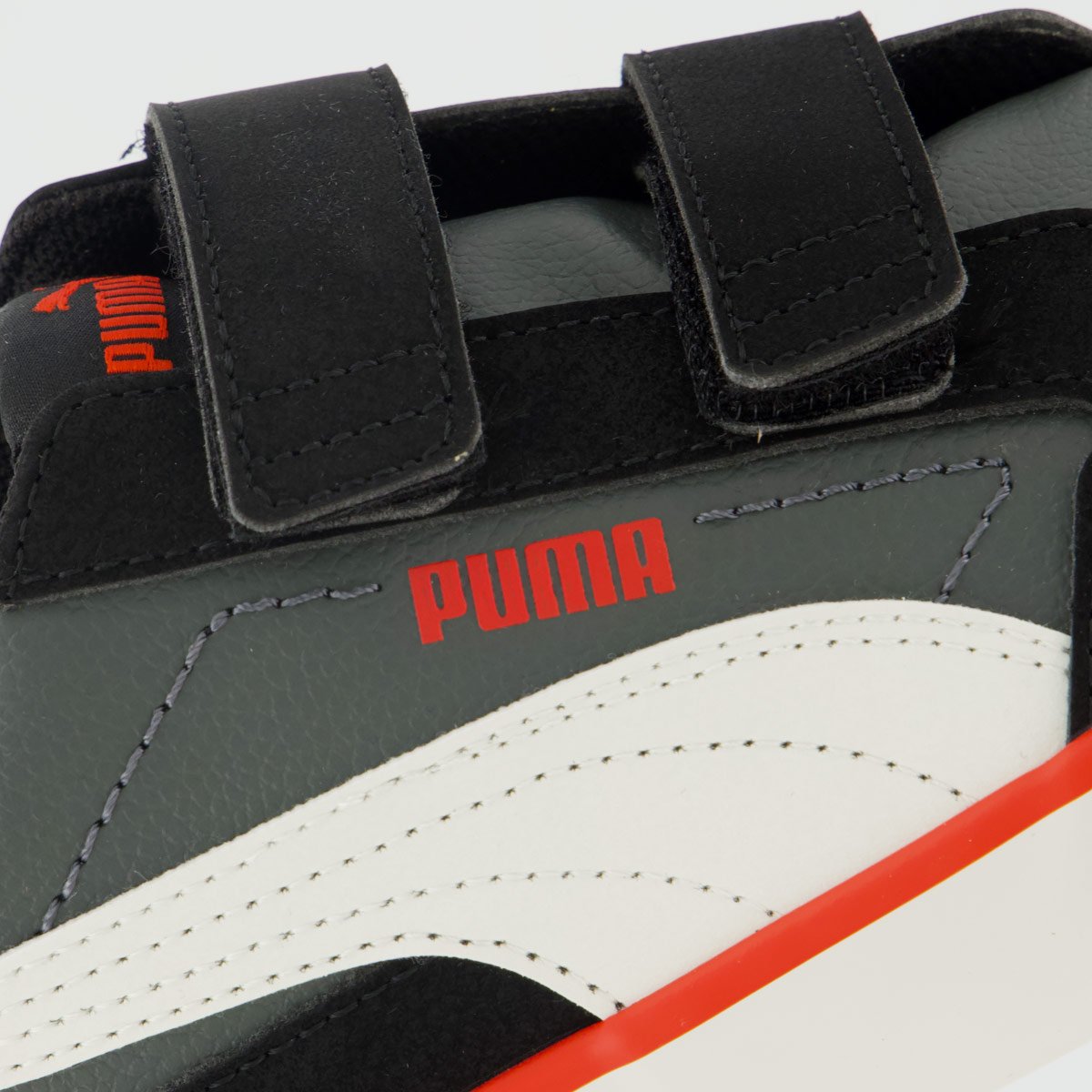 Tênis Puma Court Classic Vulc Kids V Infantil Preto Preto 7