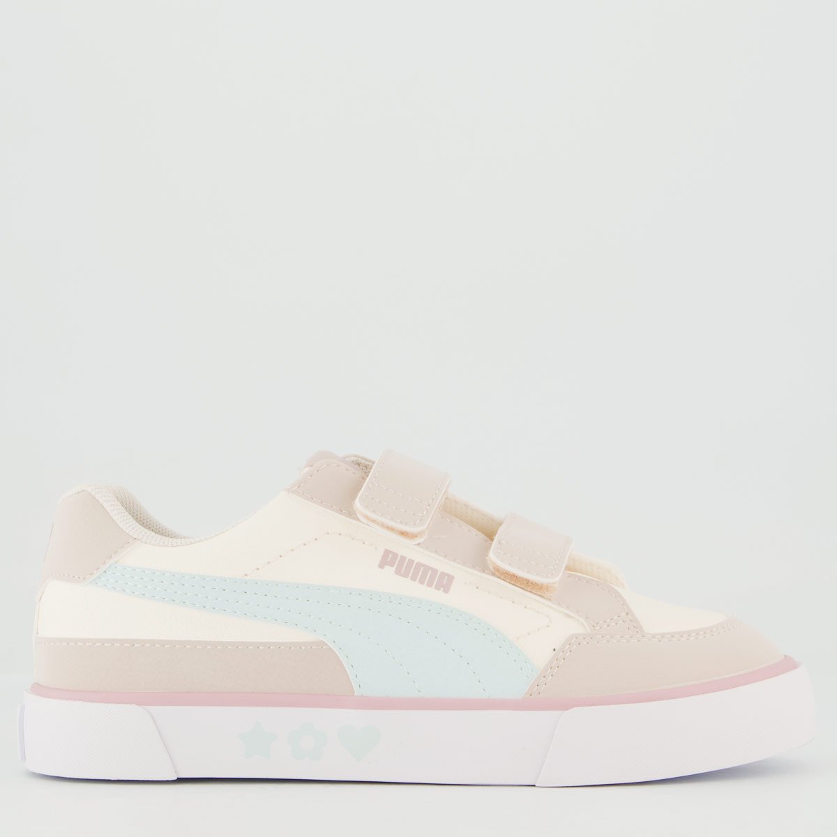 Tênis Puma Court Classic Vulc Kids V Infantil Bege