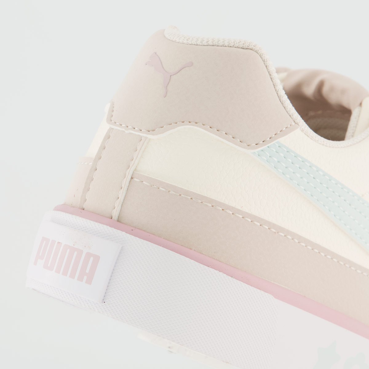 Tênis Puma Court Classic Vulc Kids V Infantil Bege Bege 6