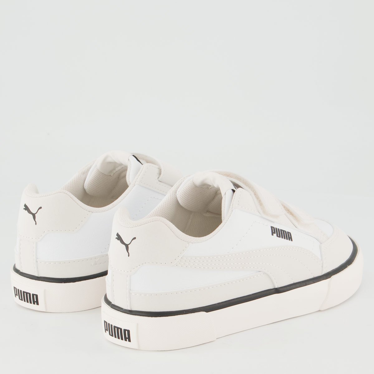 Tênis Puma Court Classic Vulc Kids V Infantil Branco Branco 3