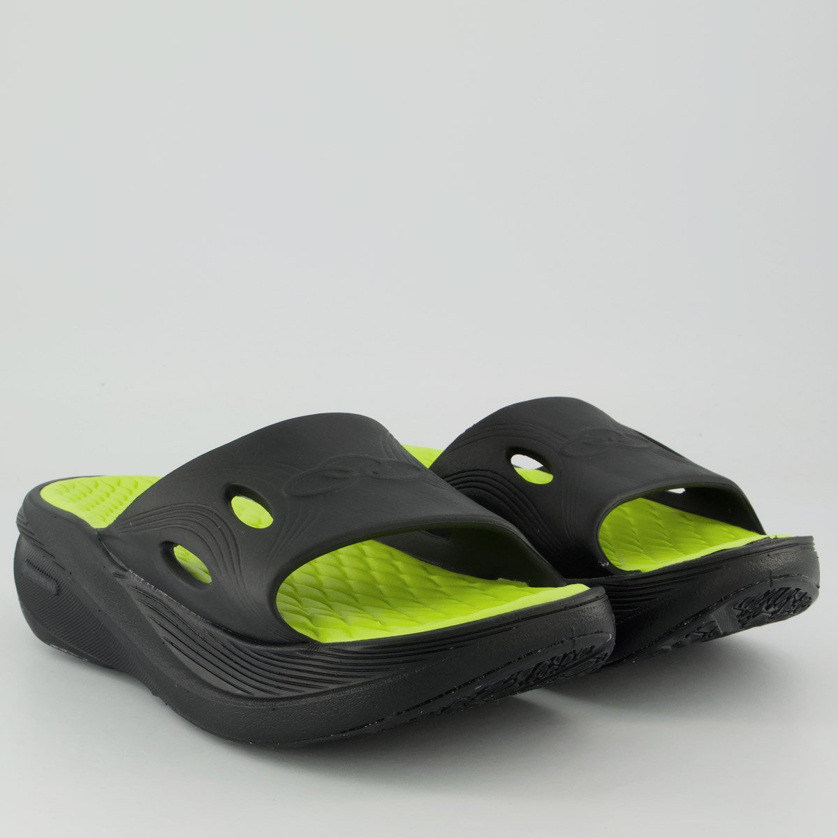 Chinelo Olympikus Pós Corre Feminino Verde e Preto Verde/Preto 3