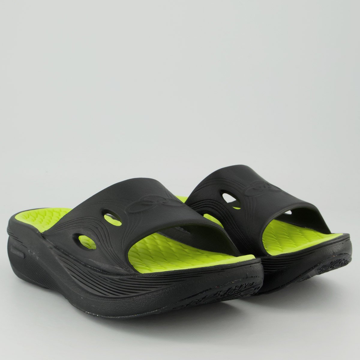Chinelo Olympikus Pós Corre Verde e Preto Verde/Preto 3