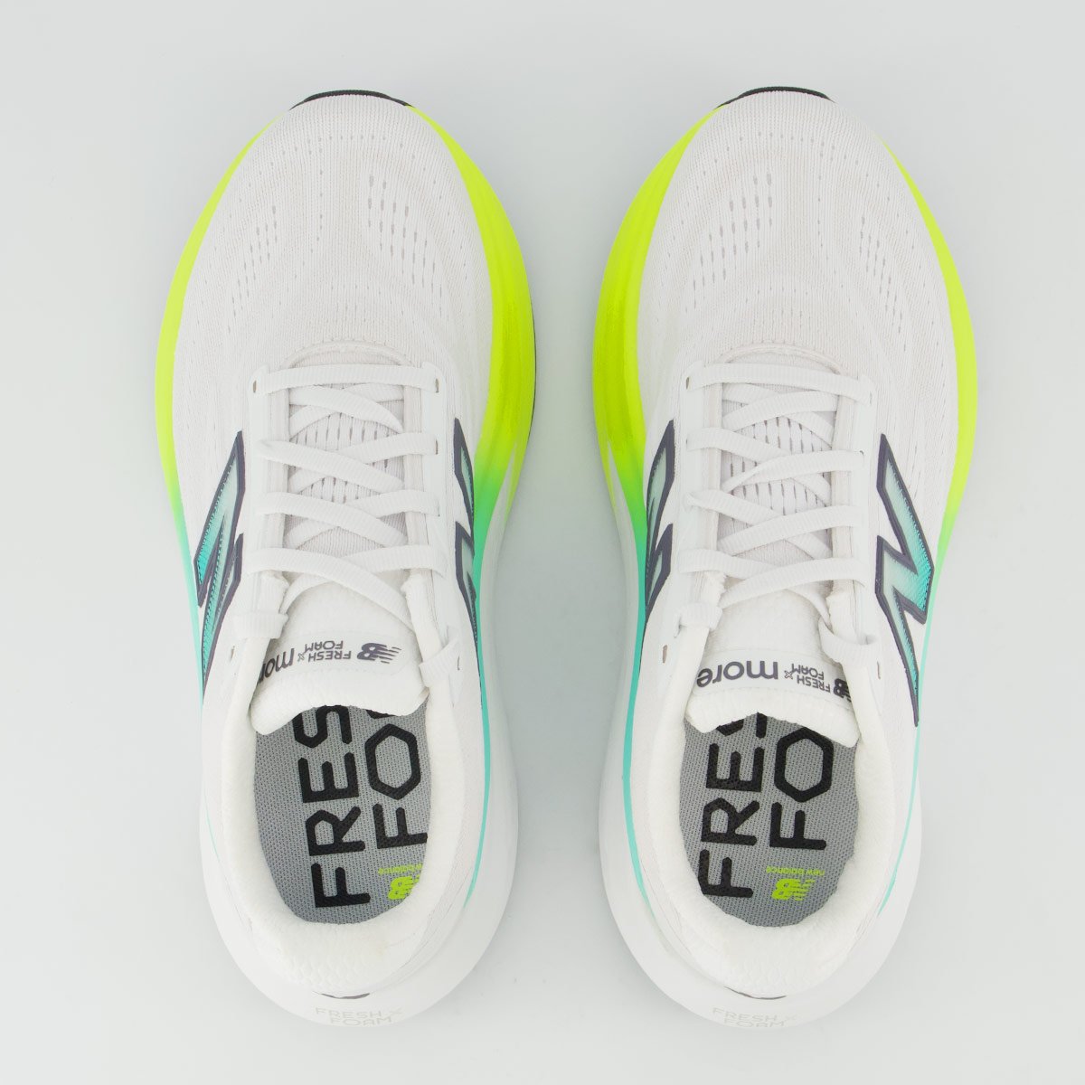 Tênis New Balance Fresh Foam X More V6 Feminino Branco e Verde Branco/Verde 4