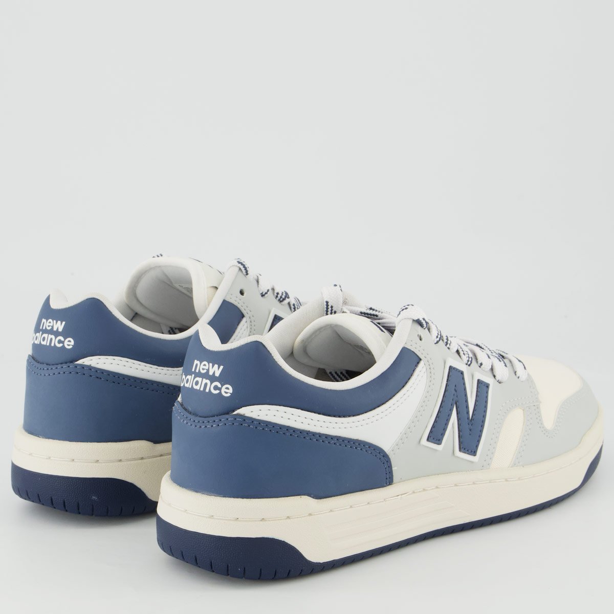 Tênis New Balance 480 Low Cinza e Marinho Cinza 3