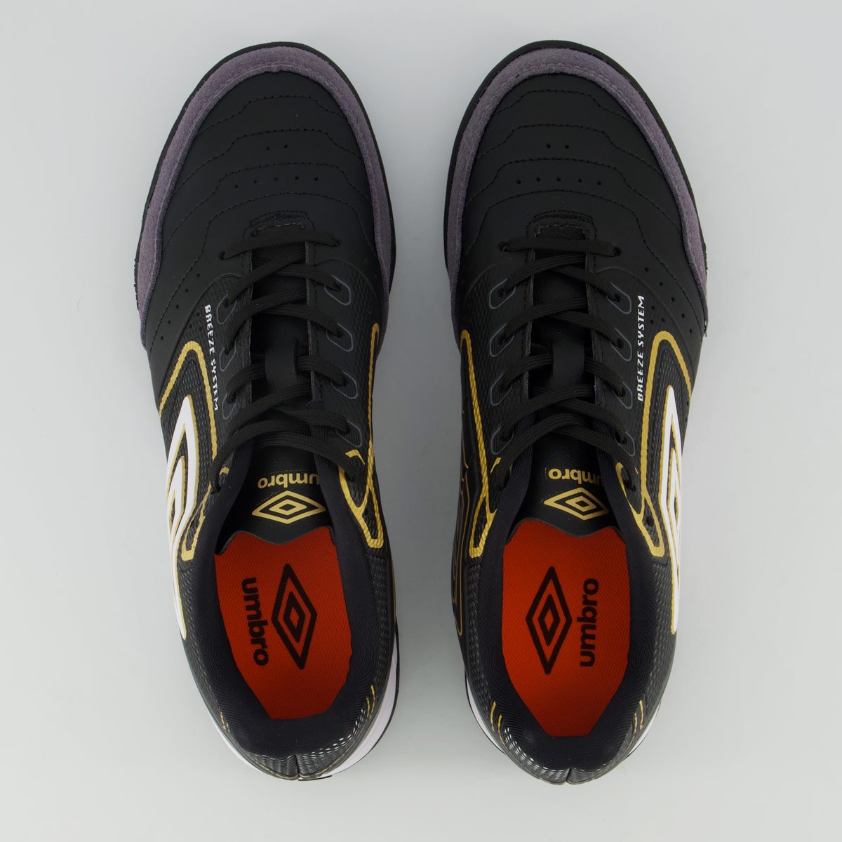 Chuteira Umbro Neo Comfort II Society Preto e Cinza Preto/Cinza 4