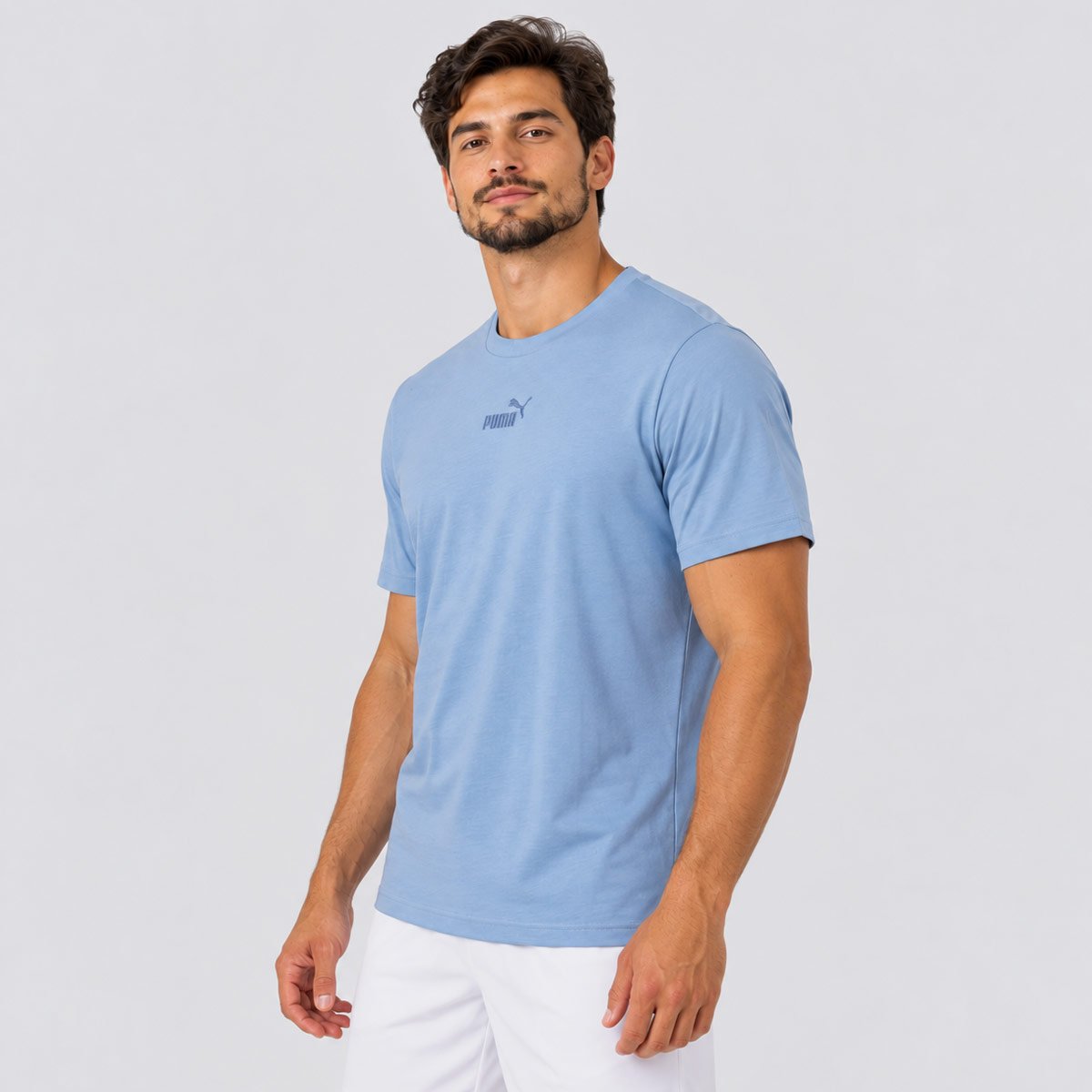 Camiseta Puma Ess Smal No. 1 Logo Azul Azul 2