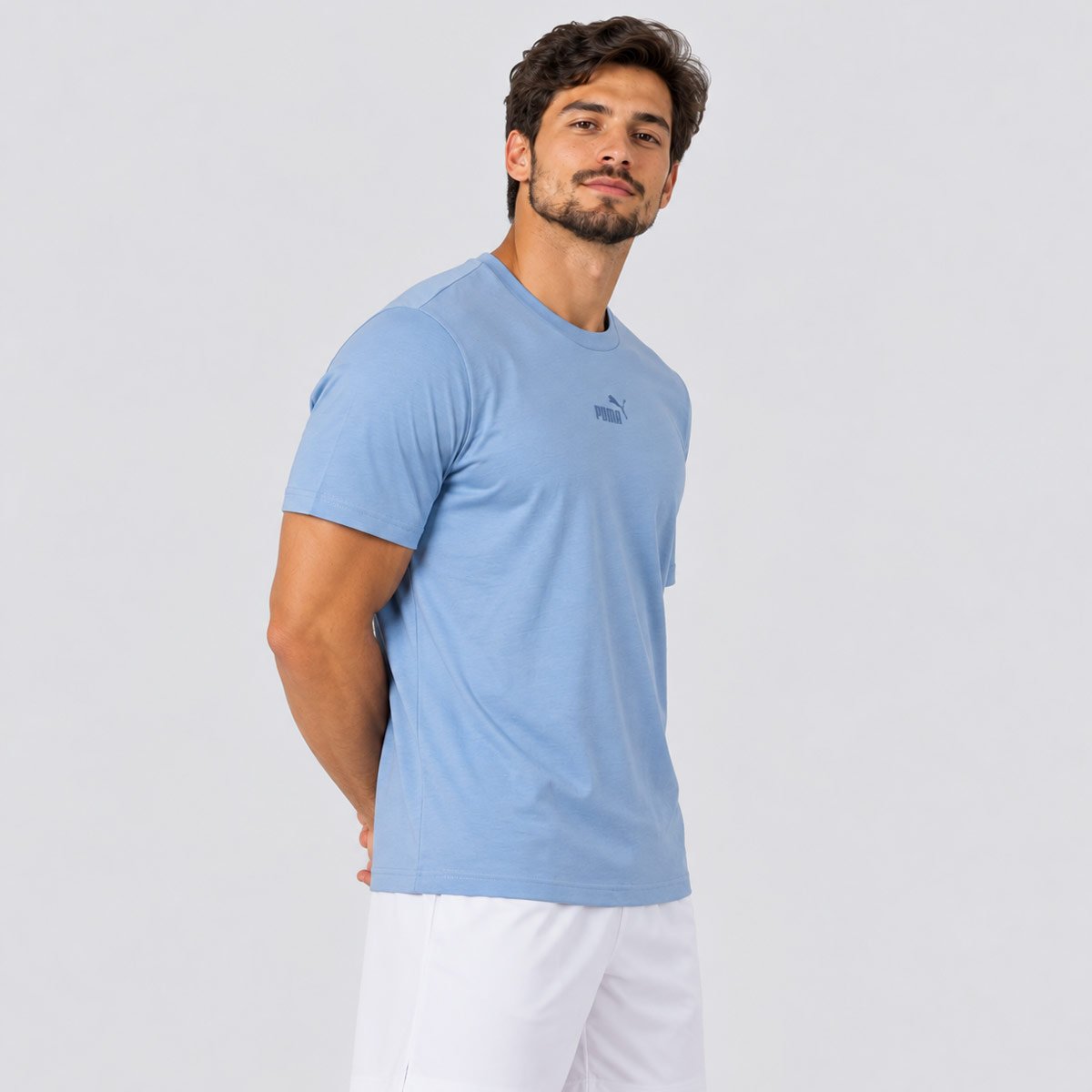 Camiseta Puma Ess Smal No. 1 Logo Azul Azul 3