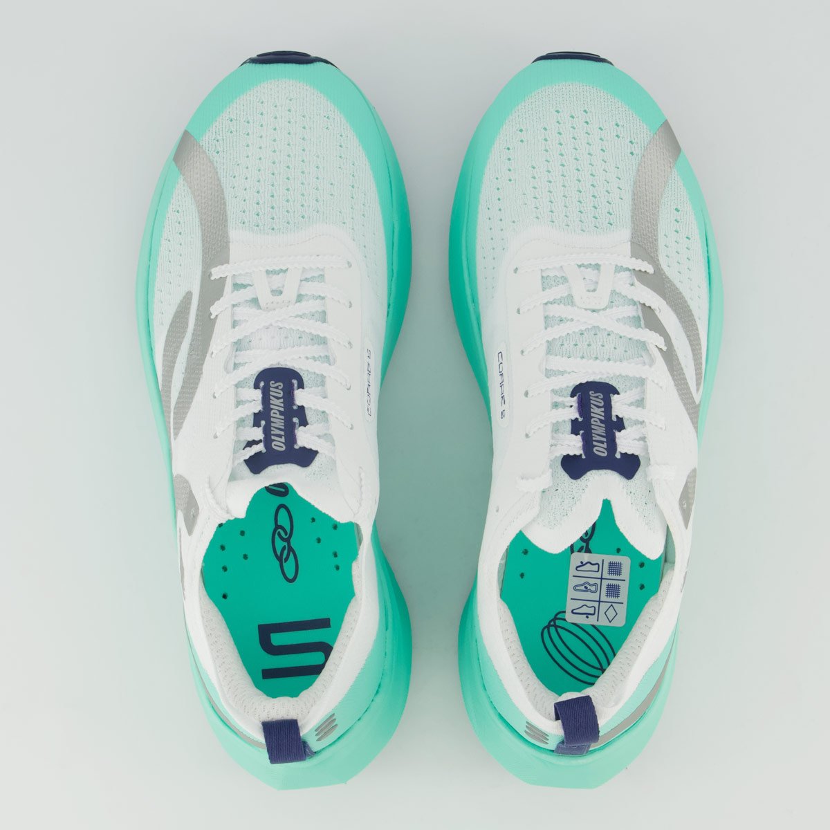 Tênis Olympikus Corre 5 Feminino Branco e Verde Branco/Verde 8