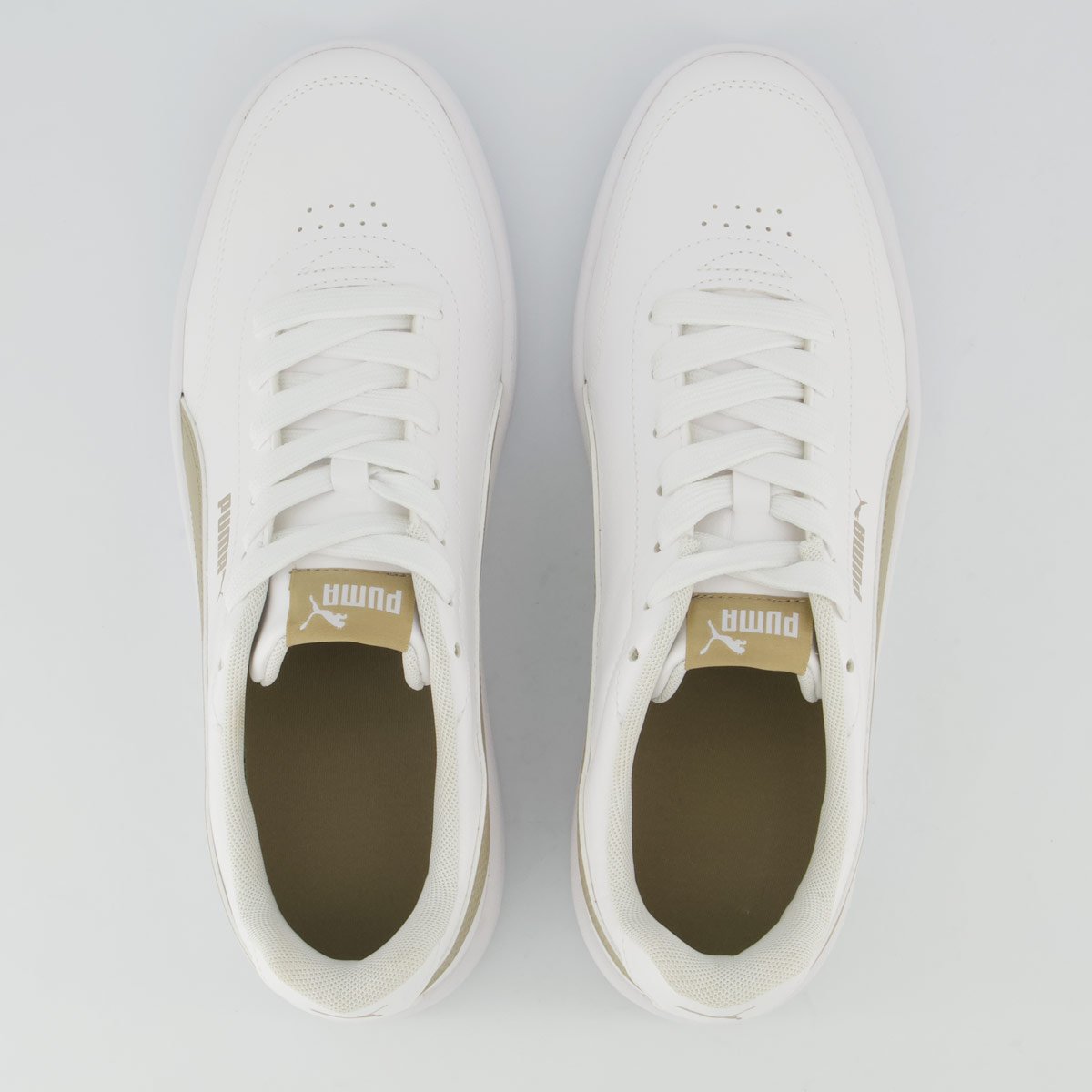 Tênis Puma Court Classic Clean BDP Branco e Bege Branco/Bege 4