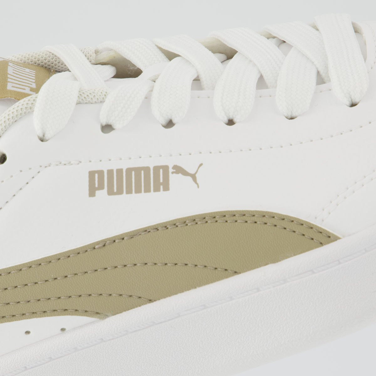 Tênis Puma Court Classic Clean BDP Branco e Bege Branco/Bege 7