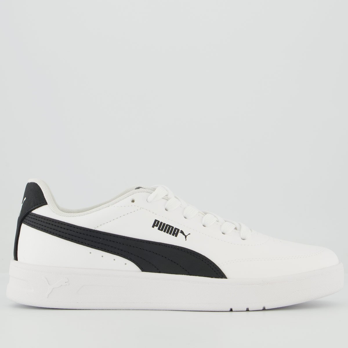 Tênis Puma Court Classic Clean BDP Branco e Preto