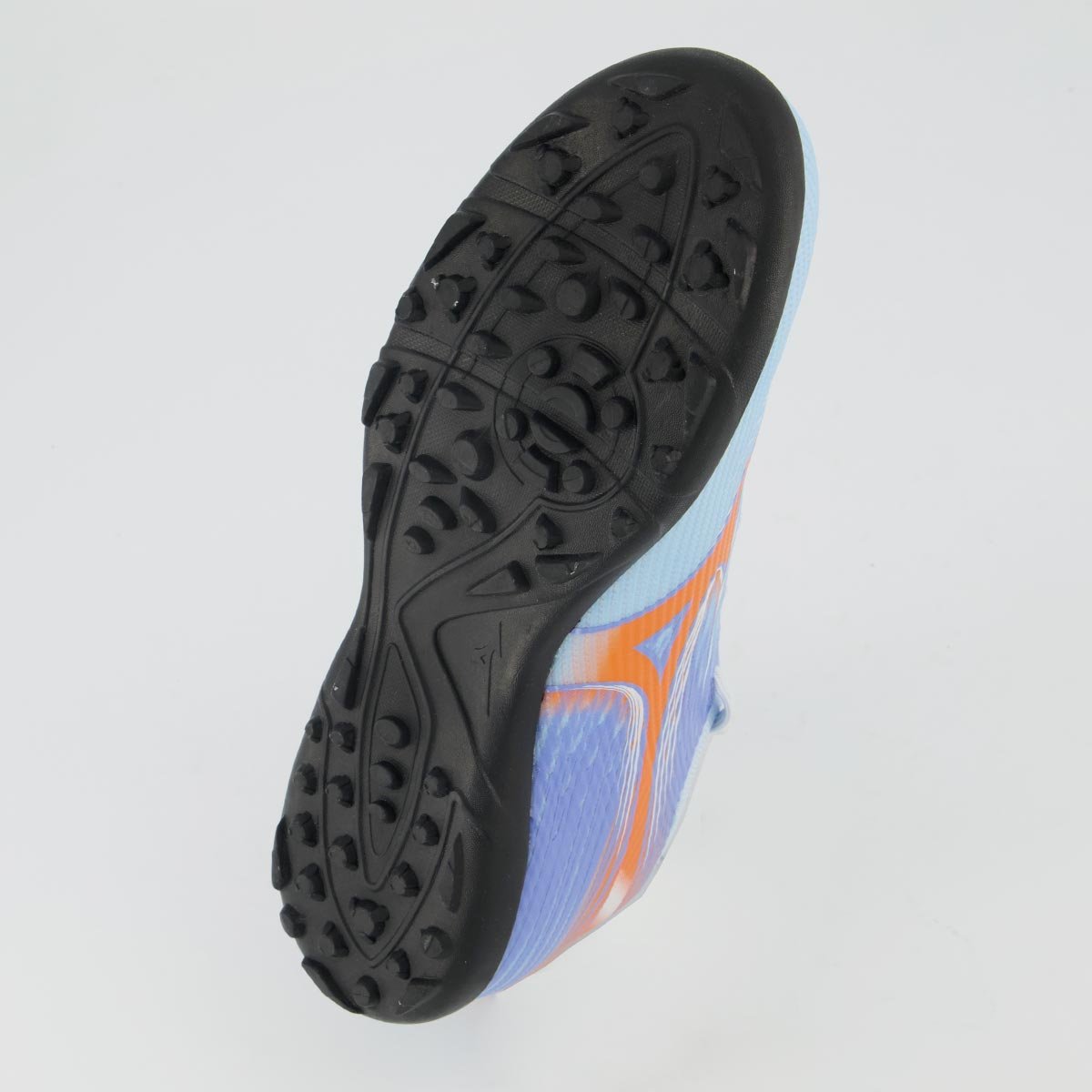 Chuteira Mizuno Alpha Club AS Society Azul e Laranja Azul/Laranja 5
