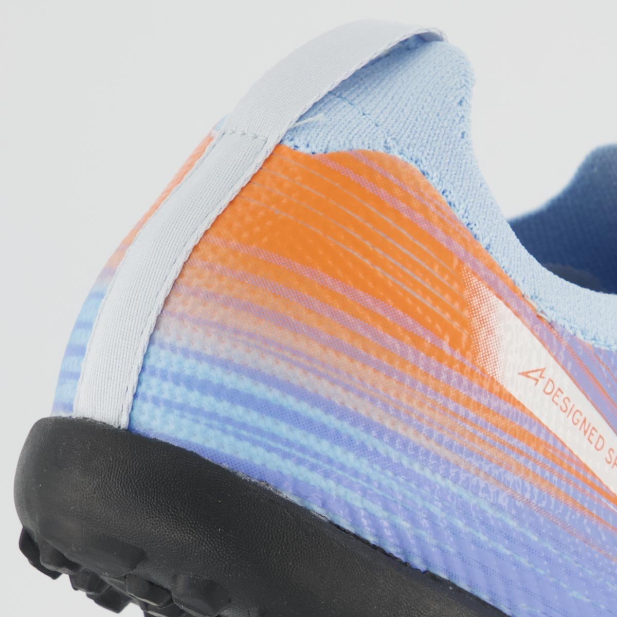 Chuteira Mizuno Alpha Club AS Society Azul e Laranja Azul/Laranja 6