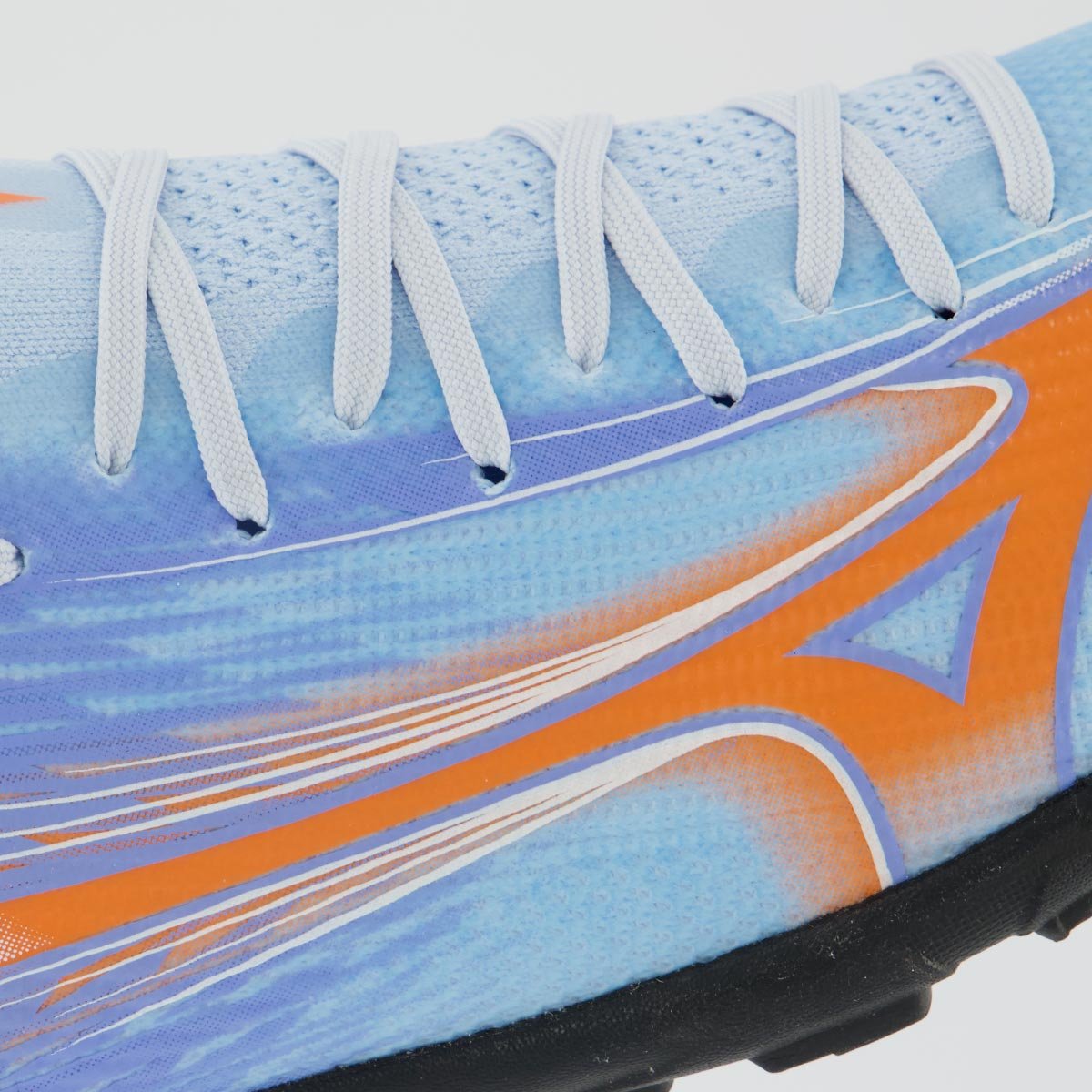 Chuteira Mizuno Alpha Club AS Society Azul e Laranja Azul/Laranja 7