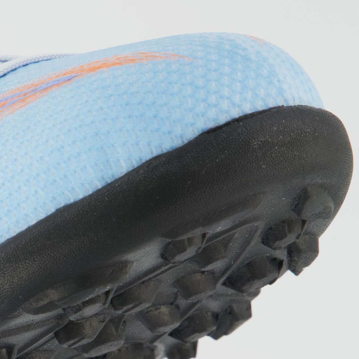 Chuteira Mizuno Alpha Club AS Society Azul e Laranja Azul/Laranja 8
