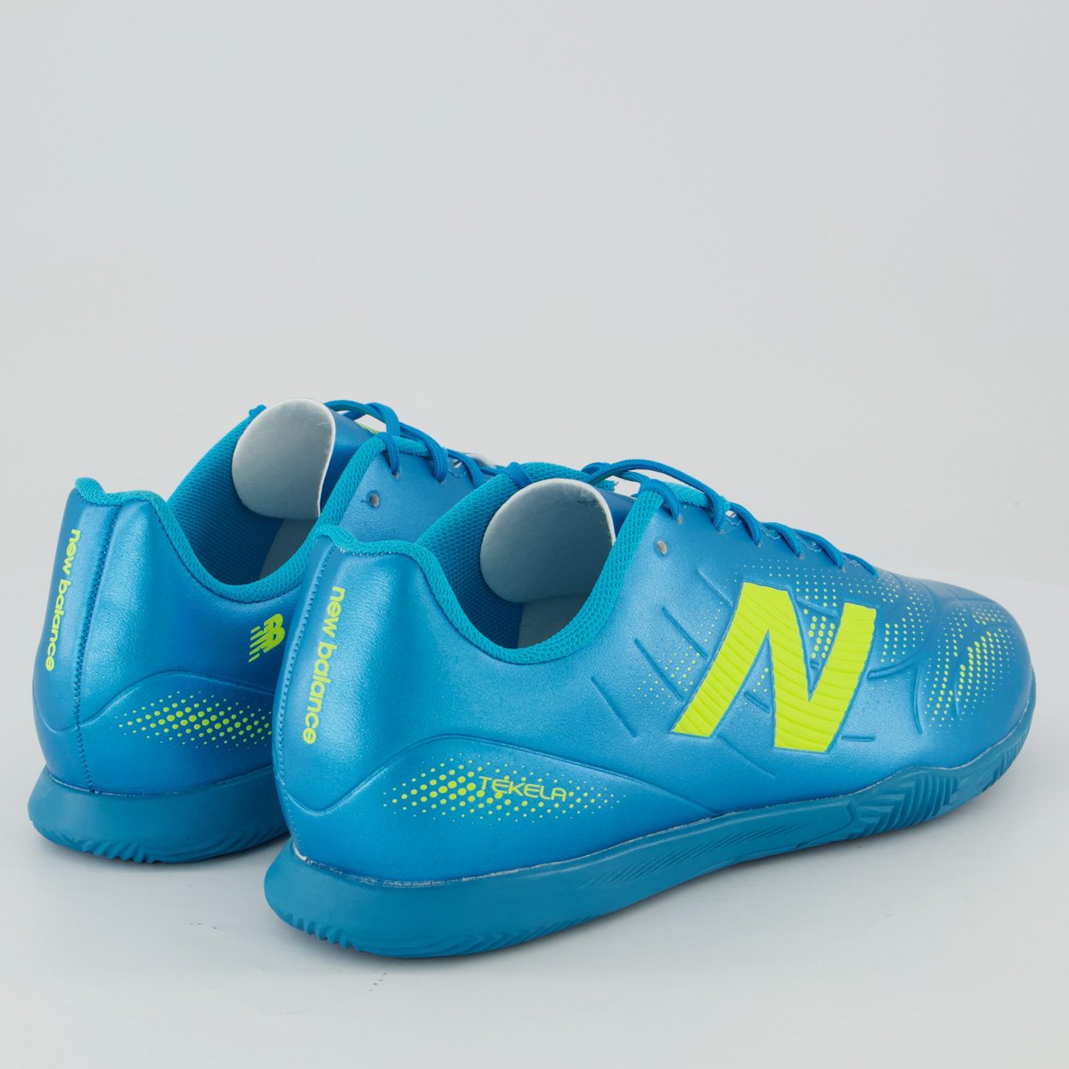 Chuteira New Balance Tekela Club ID Futsal Azul e Verde Azul/Verde 2