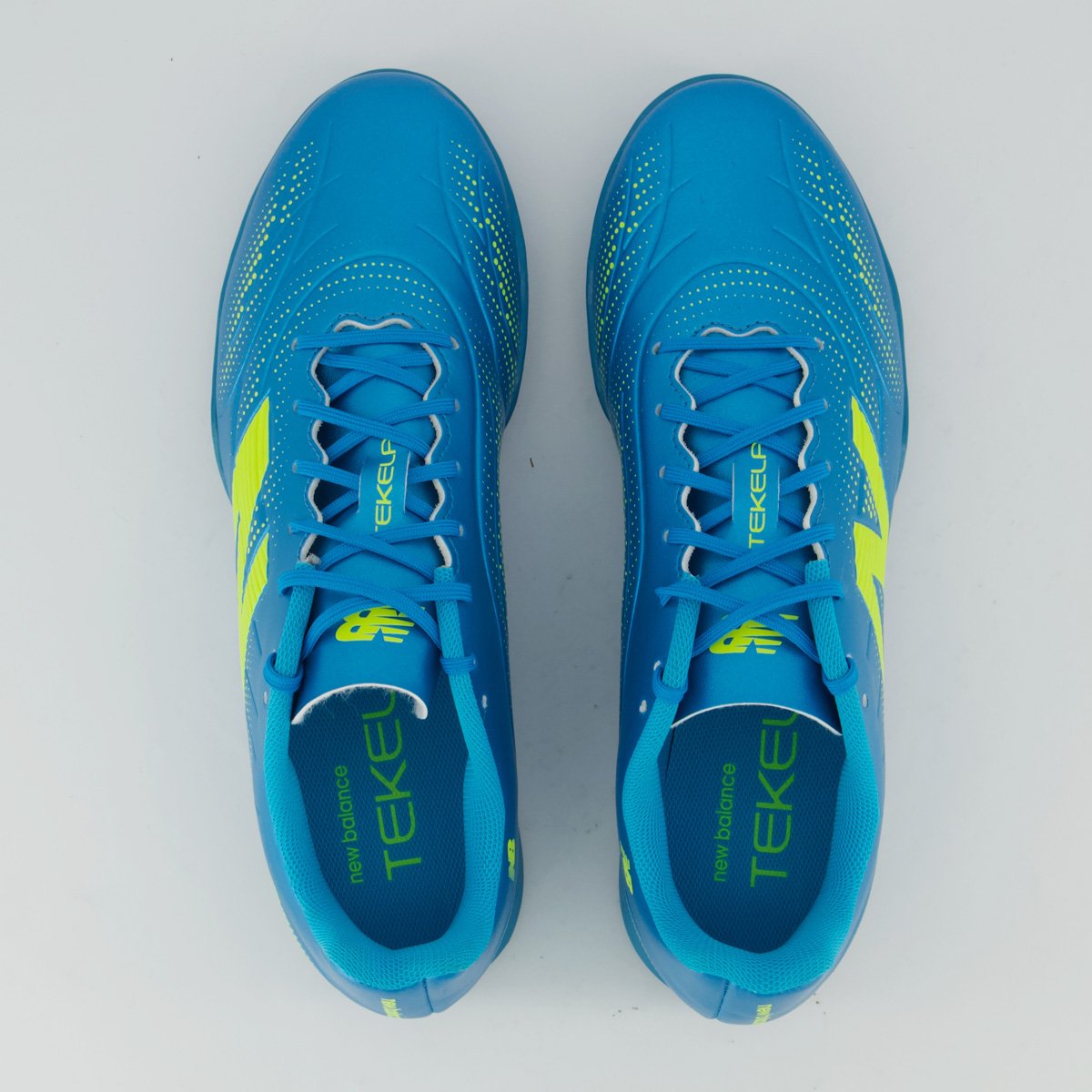 Chuteira New Balance Tekela Club ID Futsal Azul e Verde Azul/Verde 3