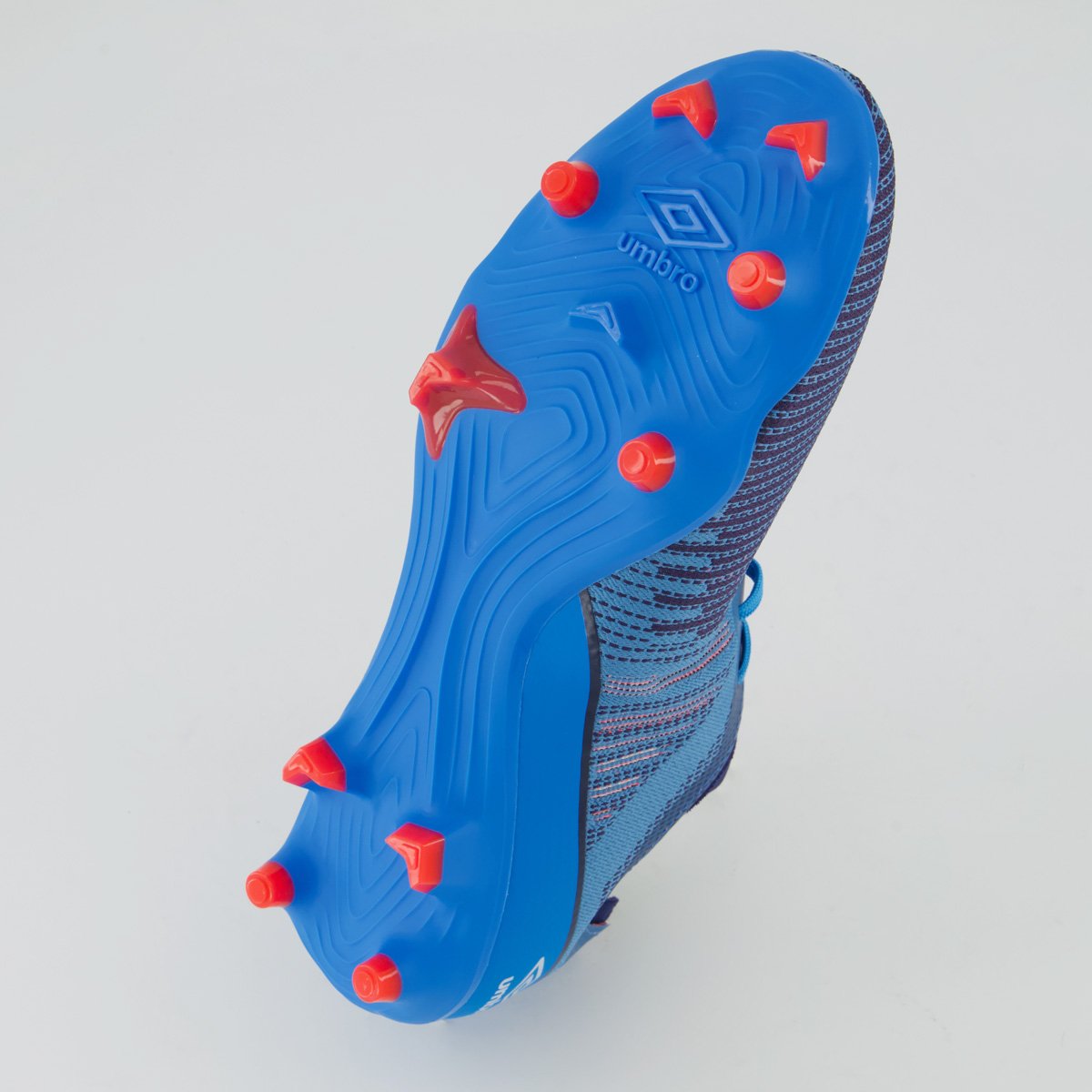 Chuteira Umbro Fuzion II Campo Azul e Rosa Azul/Rosa 5