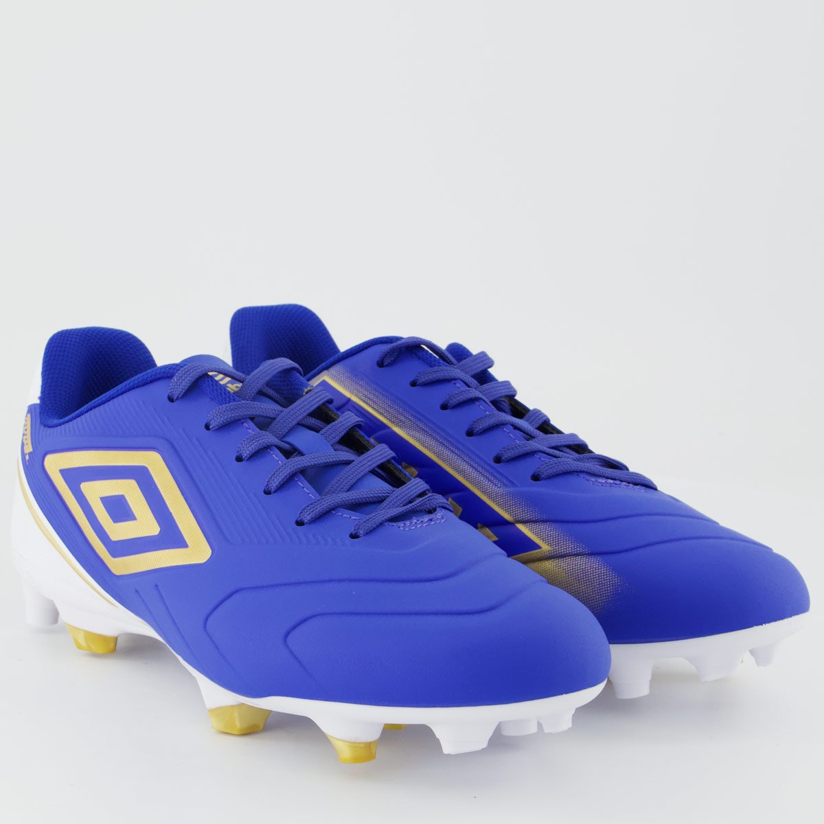 Chuteira Umbro Attak III Campo Azul e Branco Azul/Branco 2