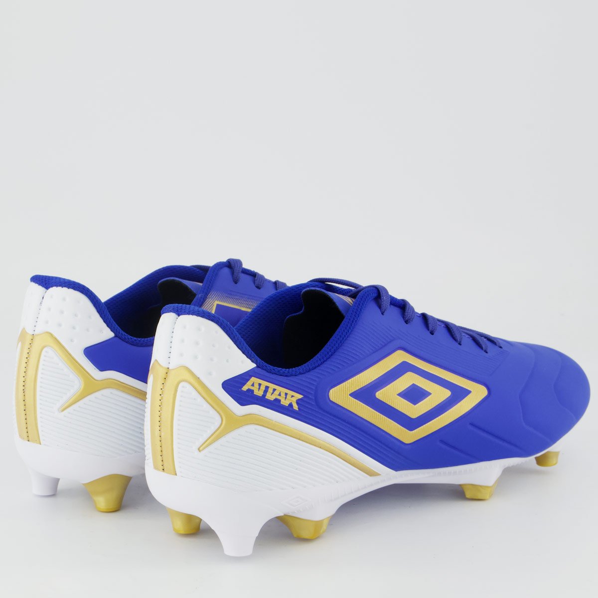Chuteira Umbro Attak III Campo Azul e Branco Azul/Branco 3