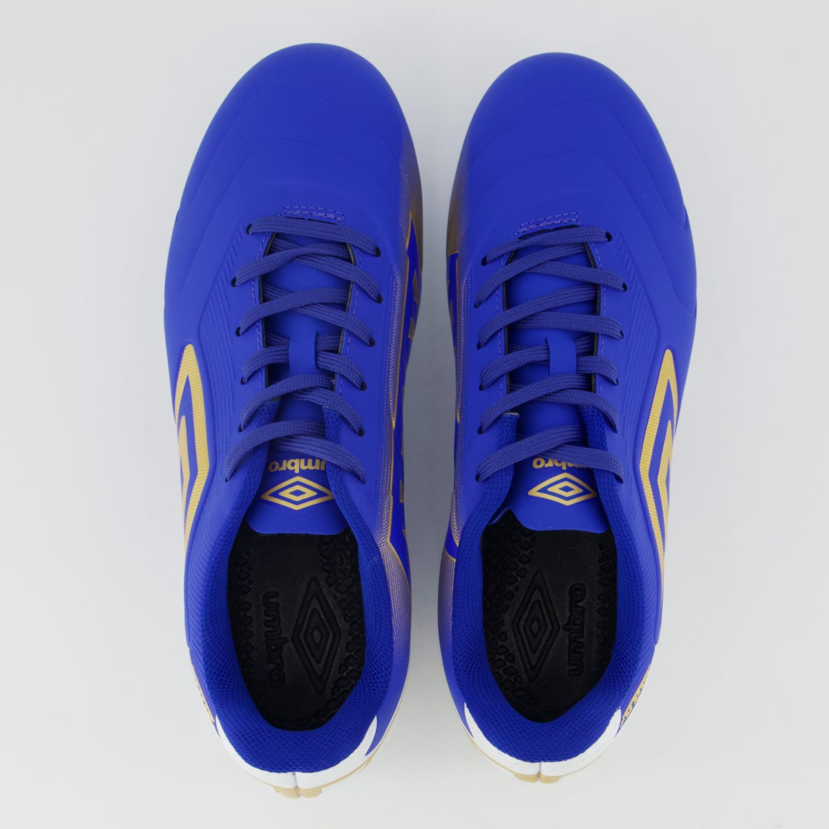 Chuteira Umbro Attak III Campo Azul e Branco Azul/Branco 4