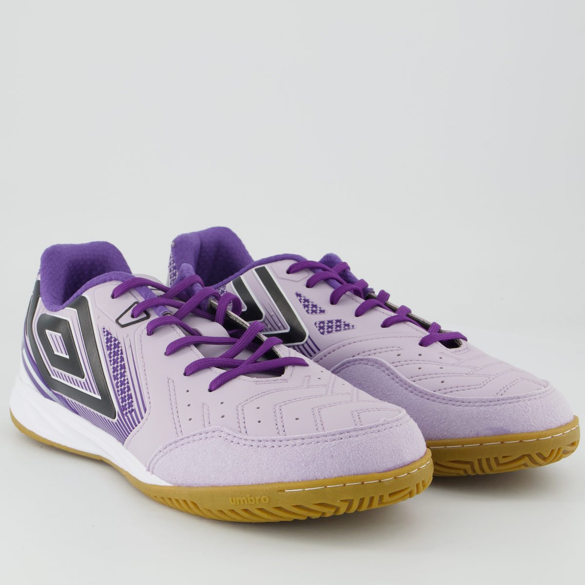 Chuteira Umbro Pro 5 Bump Club II Futsal Lilás e Preta Lilás/Preto 2