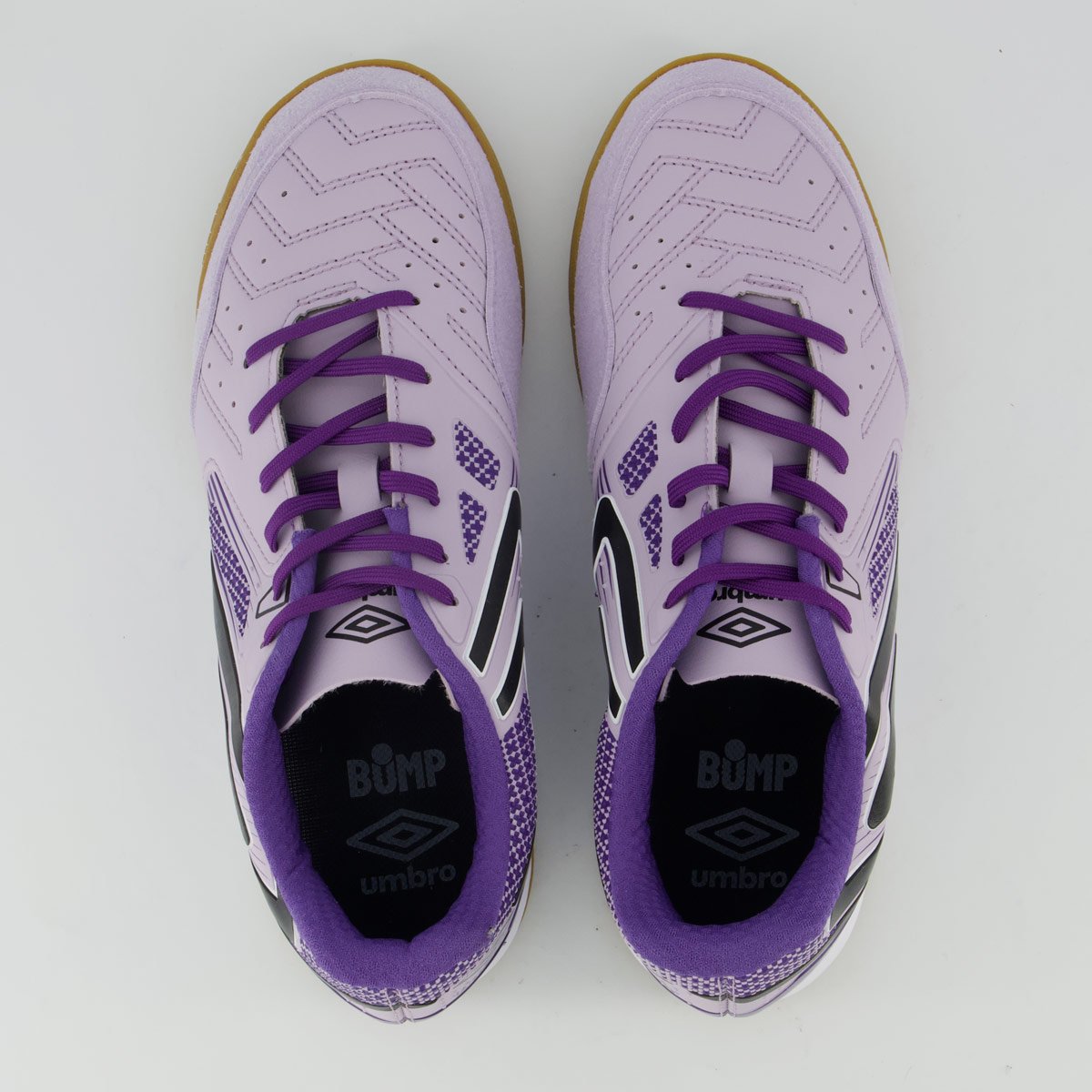 Chuteira Umbro Pro 5 Bump Club II Futsal Lilás e Preta Lilás/Preto 4