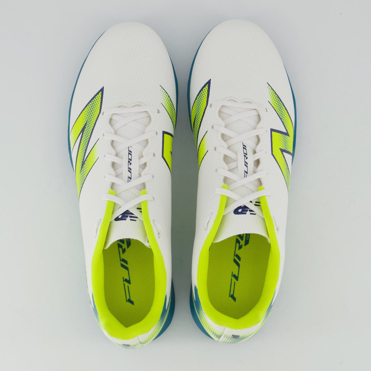 Chuteira New Balance Furon Club ID Futsal IN Branca Branco 4