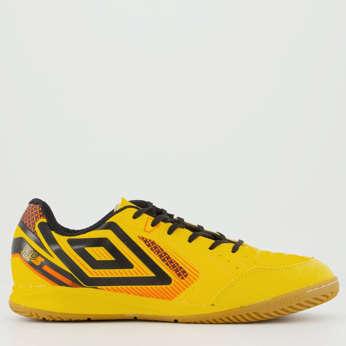 Chuteira Umbro Pro 5 Bump Club II Futsal Amarela e Preta Amarelo/Preto 7