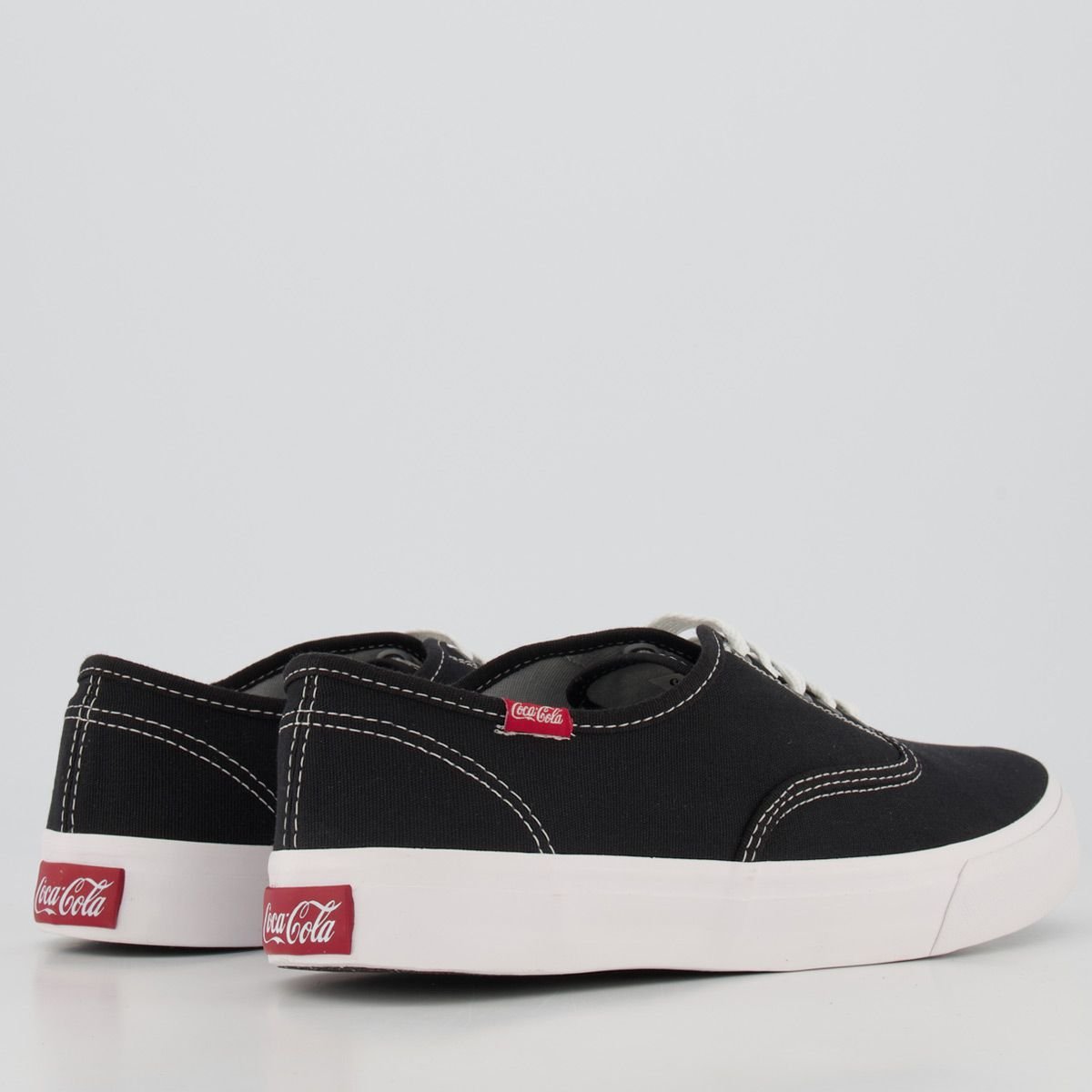 Tênis Coca Cola Kick Summer Preto e Branco Preto 3
