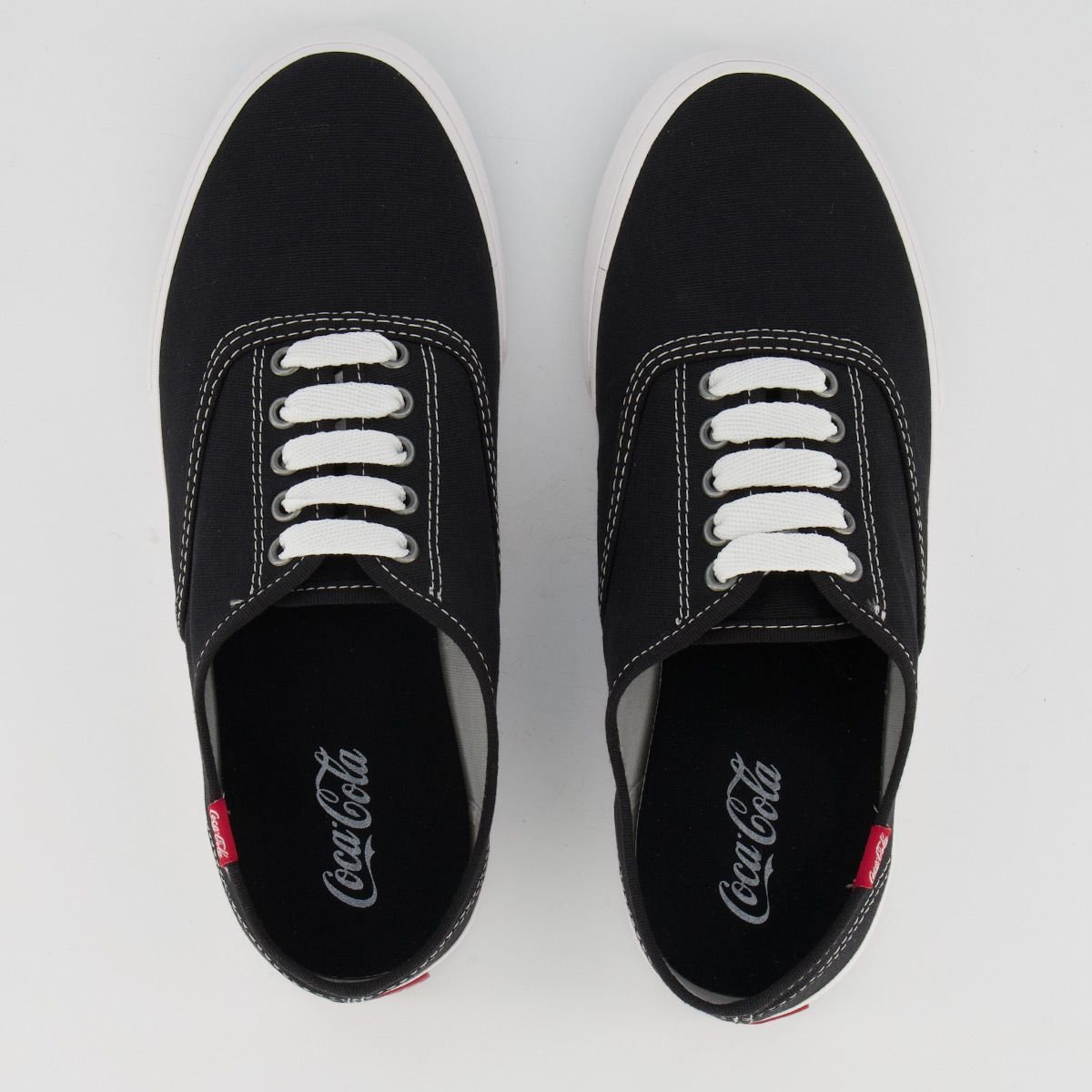 Tênis Coca Cola Kick Summer Preto e Branco Preto 4