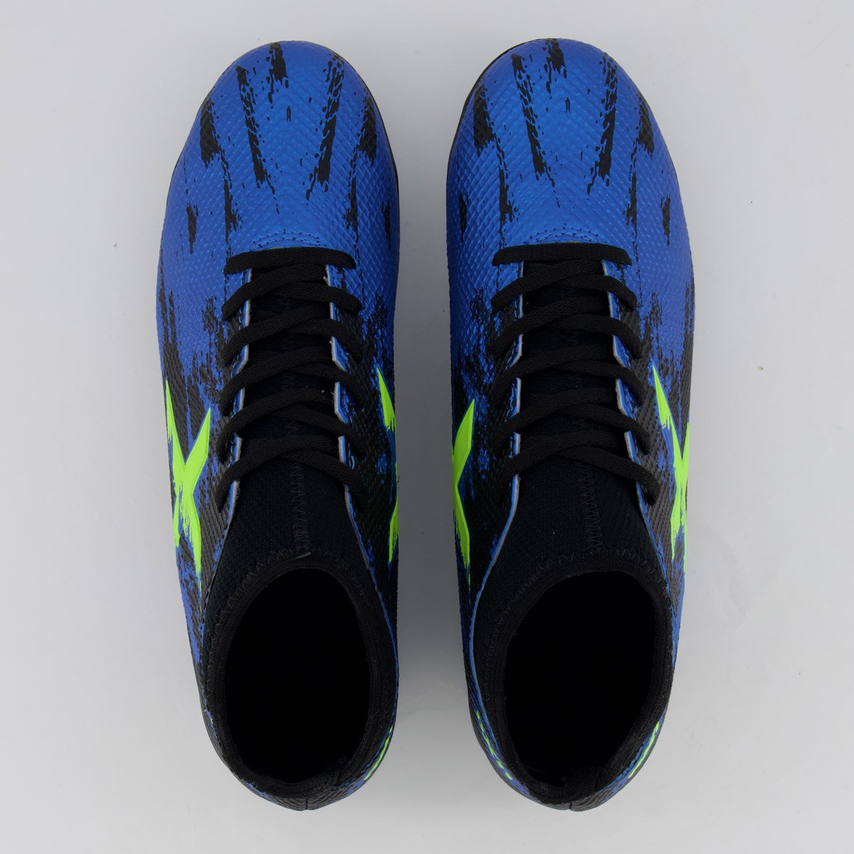 Chuteira Oxn Fusion Grip 3 Neo Campo Azul Azul