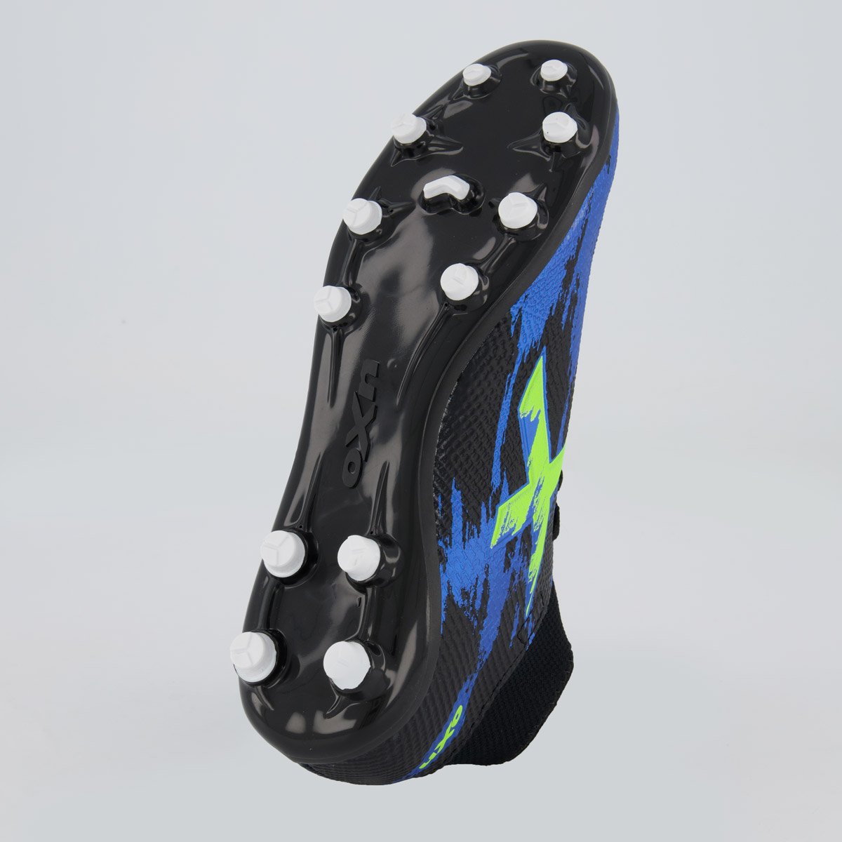 Chuteira Oxn Fusion Grip 3 Neo Campo Azul Azul