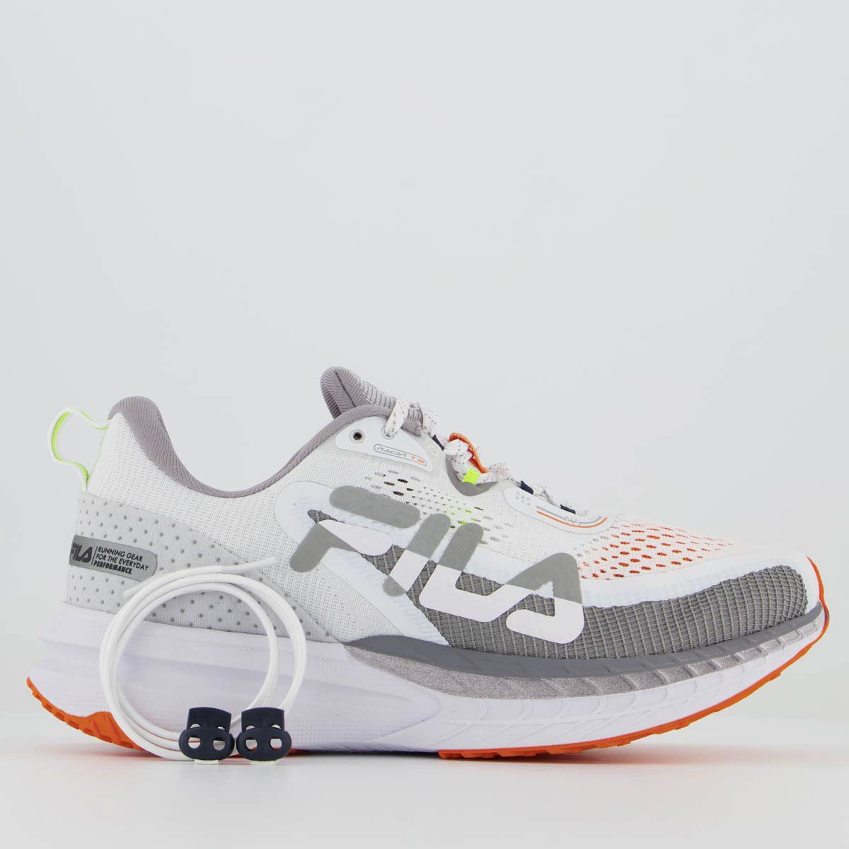 Tenis Fila Racer T2 Branco e Laranja Laranja 1