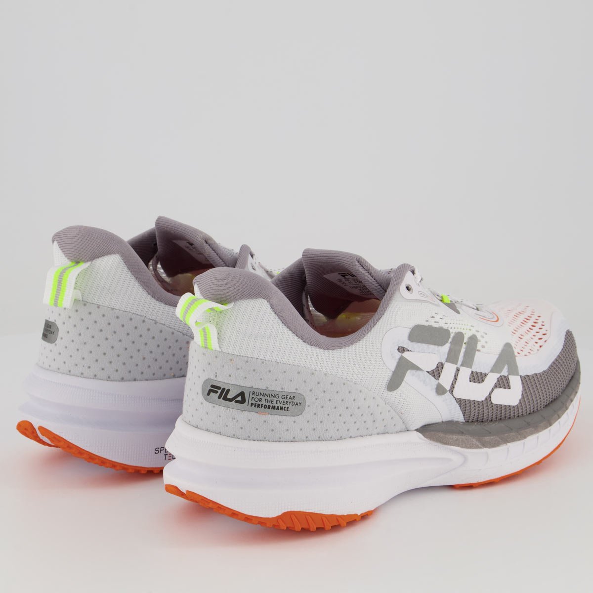 Tenis Fila Racer T2 Branco e Laranja Laranja 3
