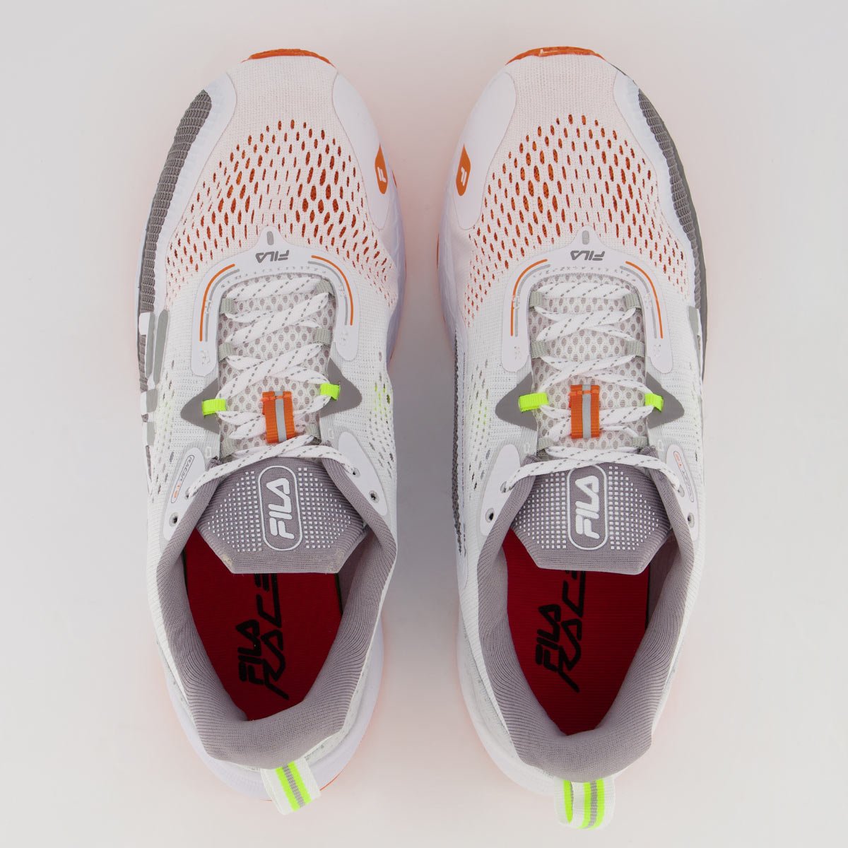 Tenis Fila Racer T2 Branco e Laranja Laranja 4