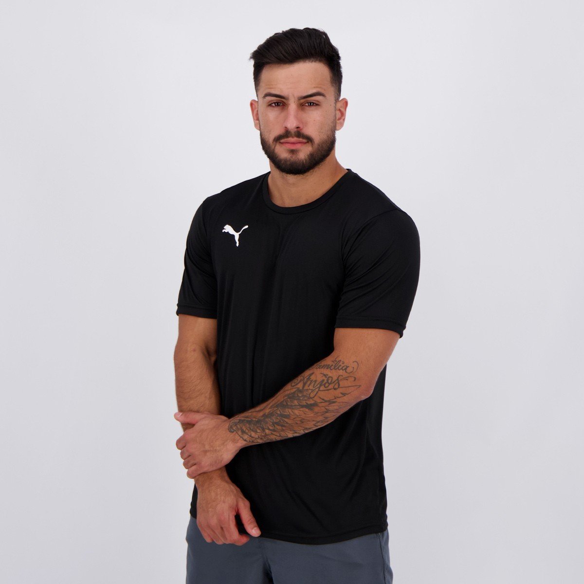 Camisa Puma Liga Jersey Active Preta Preto 5