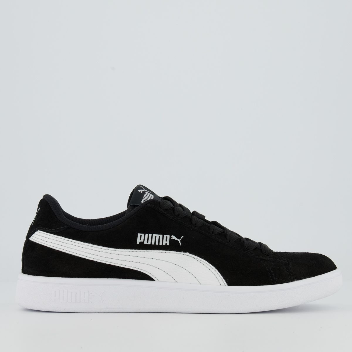 Tênis Puma Smash V2 Preto e Branco Preto 1