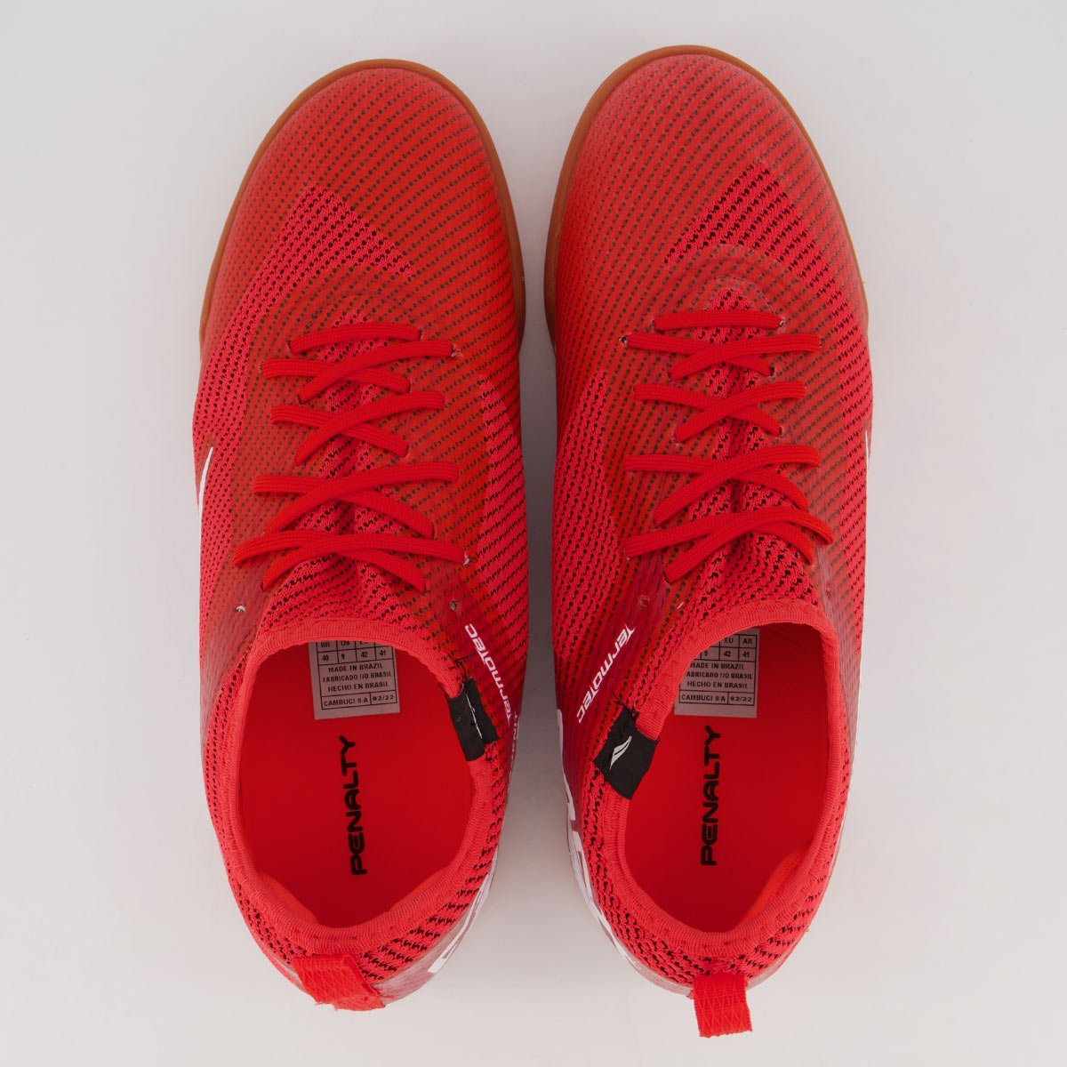 Chuteira Penalty Max 500 Ecoknit XXI Futsal Vermelha Vermelho 4