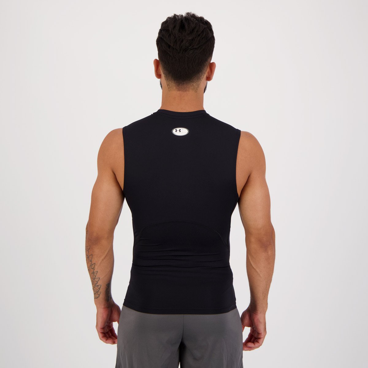 Regata de Compressão Under Armour HG Preta Preto 3