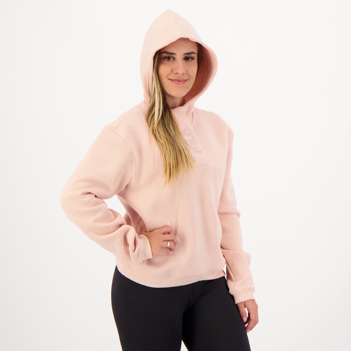 Calça Moletom Fila Essencial II Feminina Rosa Goiaba