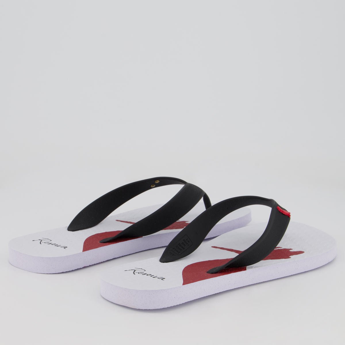 Chinelo Reserva RSVGO Branco e Preto Branco/Preto 4