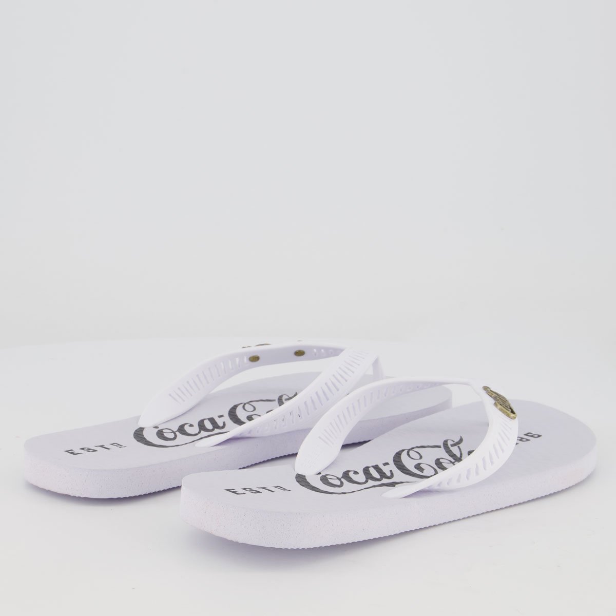 Chinelo Coca Cola 1886 Branco Branco 4